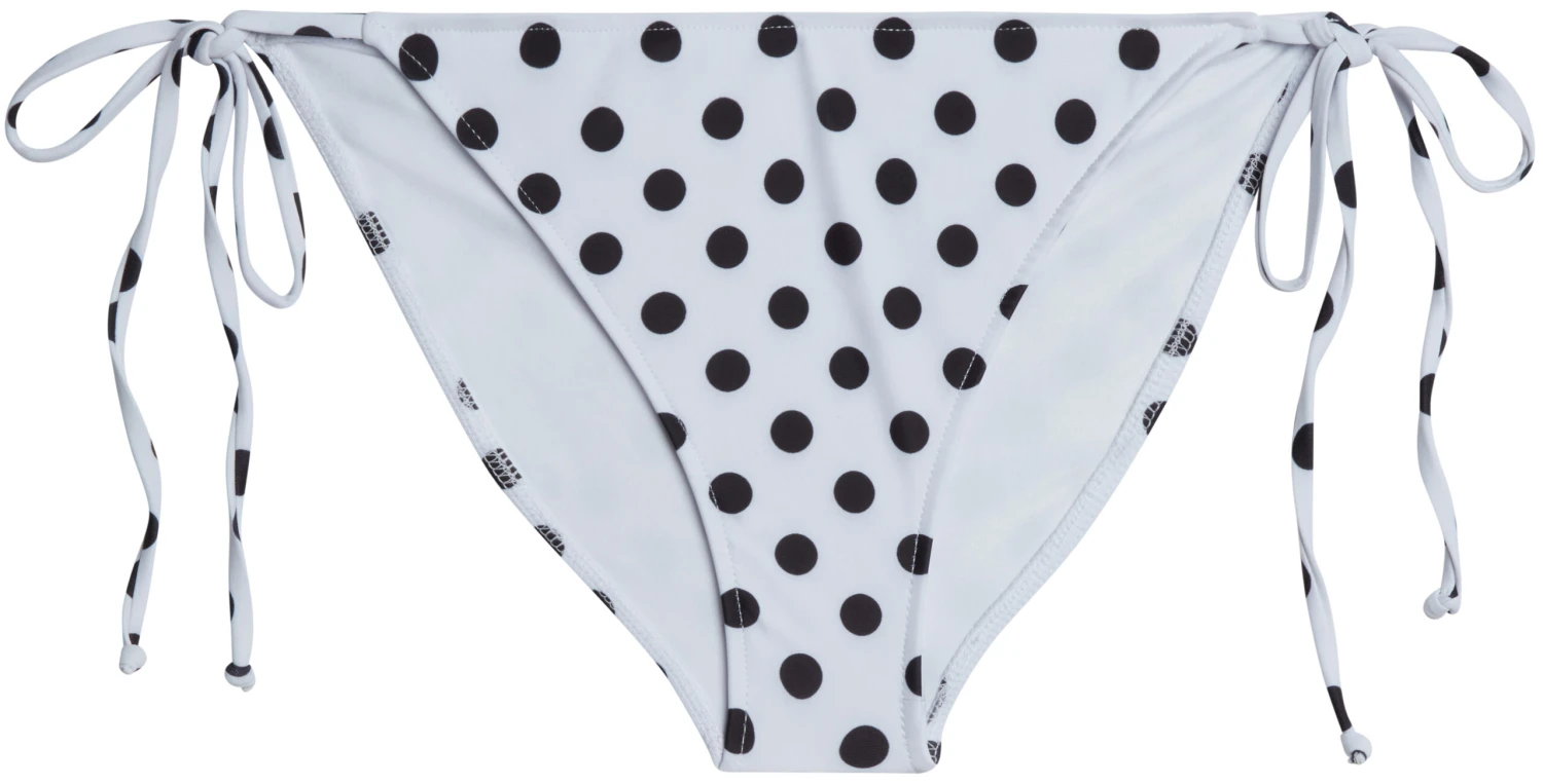 White Polka Dot Full Coverage Scrunch Bottom - Image 4