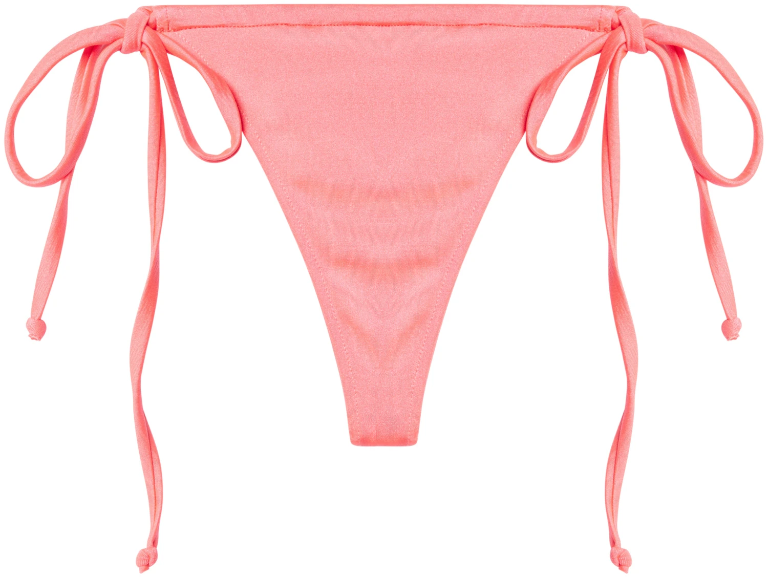 Neon Coral G-String Thong Ruched - Image 4