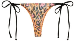 Orange Party Leopard Brazilian Thong Bottom