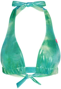 Blue Green Shimmer Adjustable Halter Top