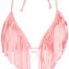 Baby Pink Fringe Triangle Top