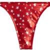 Red Firecracker Brazilian Thong Bottom