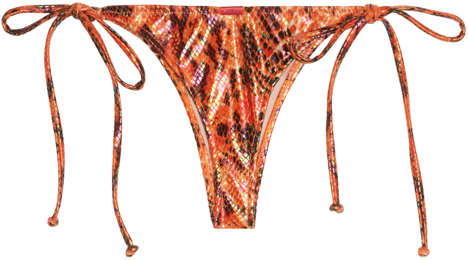 Orange Python Brazilian Thong Bottom - Image 2