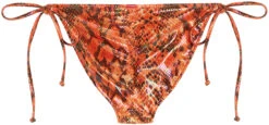 Orange Python Full Coverage Scrunch Bottom