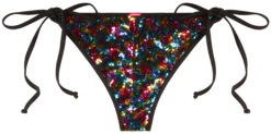 Rainbow Sequin Classic Scrunch Bottom